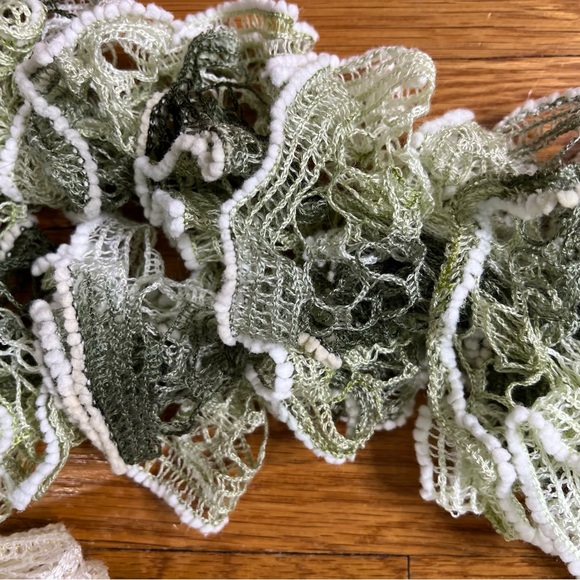 Handmade crocheted sashay ruffled scarves - Picture 2 of 3